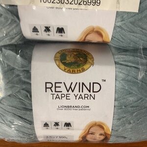 Lion Brand Rewind Tape Yarn Marbles Lot Of 3